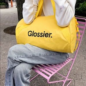 FINAL PRICE | glossier duffel bag | sunshine yellow